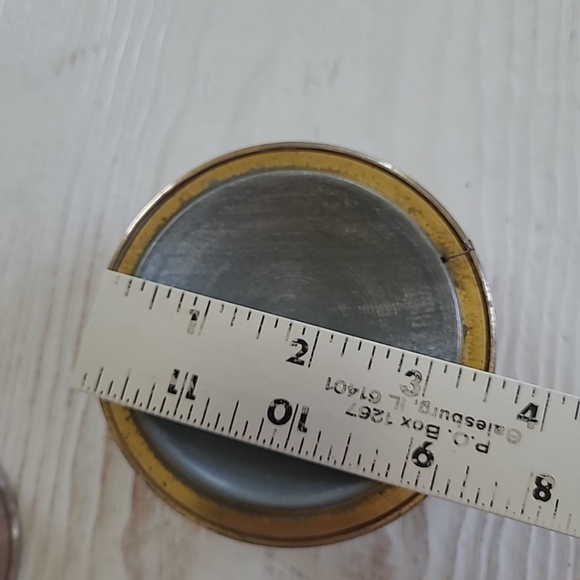 Vintage Aluminum Powder Case And Music Box - Picture 5 of 11